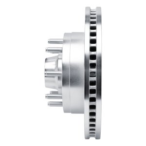 Ford E-150 Brake Rotor (1) - Front Left - R1 Concepts - Drilled & Slotted - Silver - `08-`25